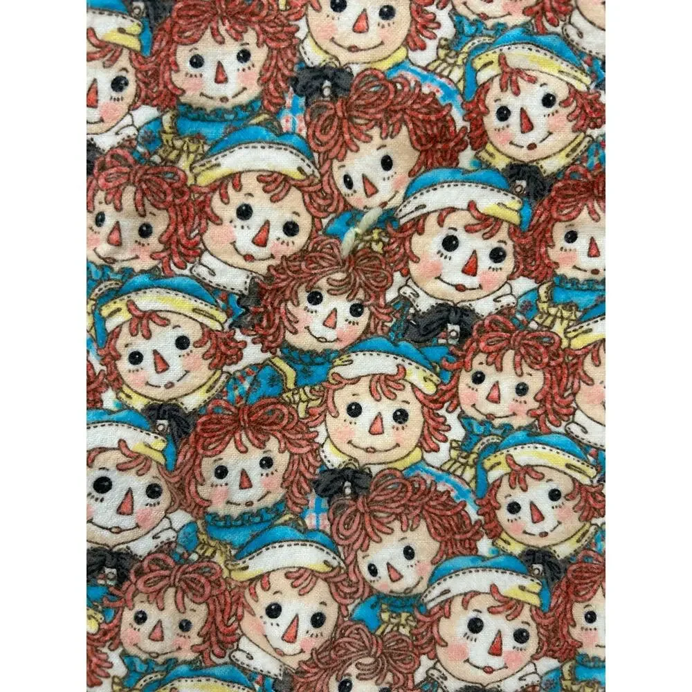 Raggedy Ann And Andy cotton blanket vintage 64